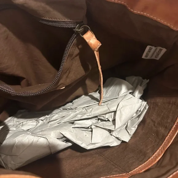 Bed Stu Brown Leather Shoulder Bag - Picture 6 of 6